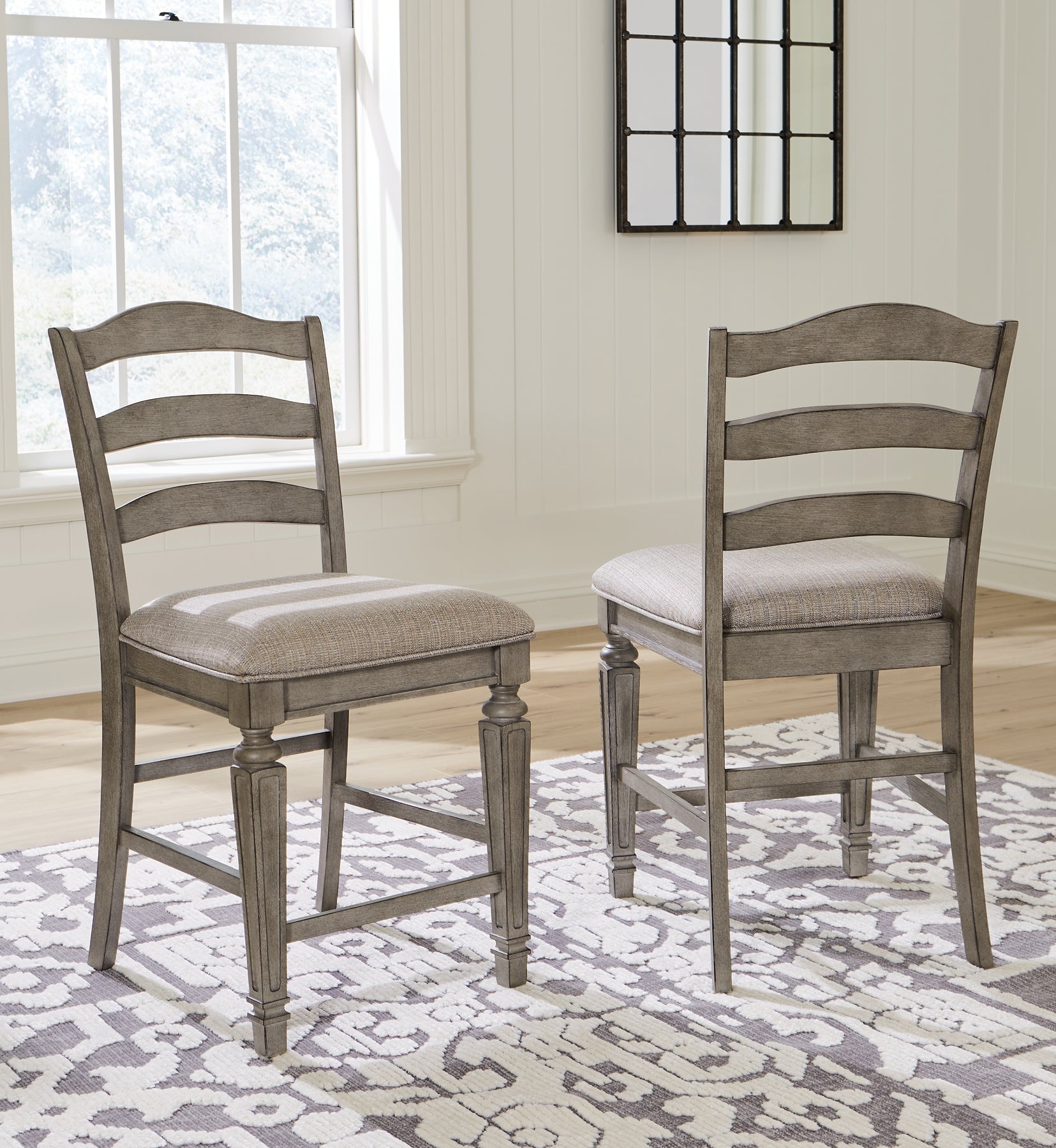 Ashley counter height discount chairs