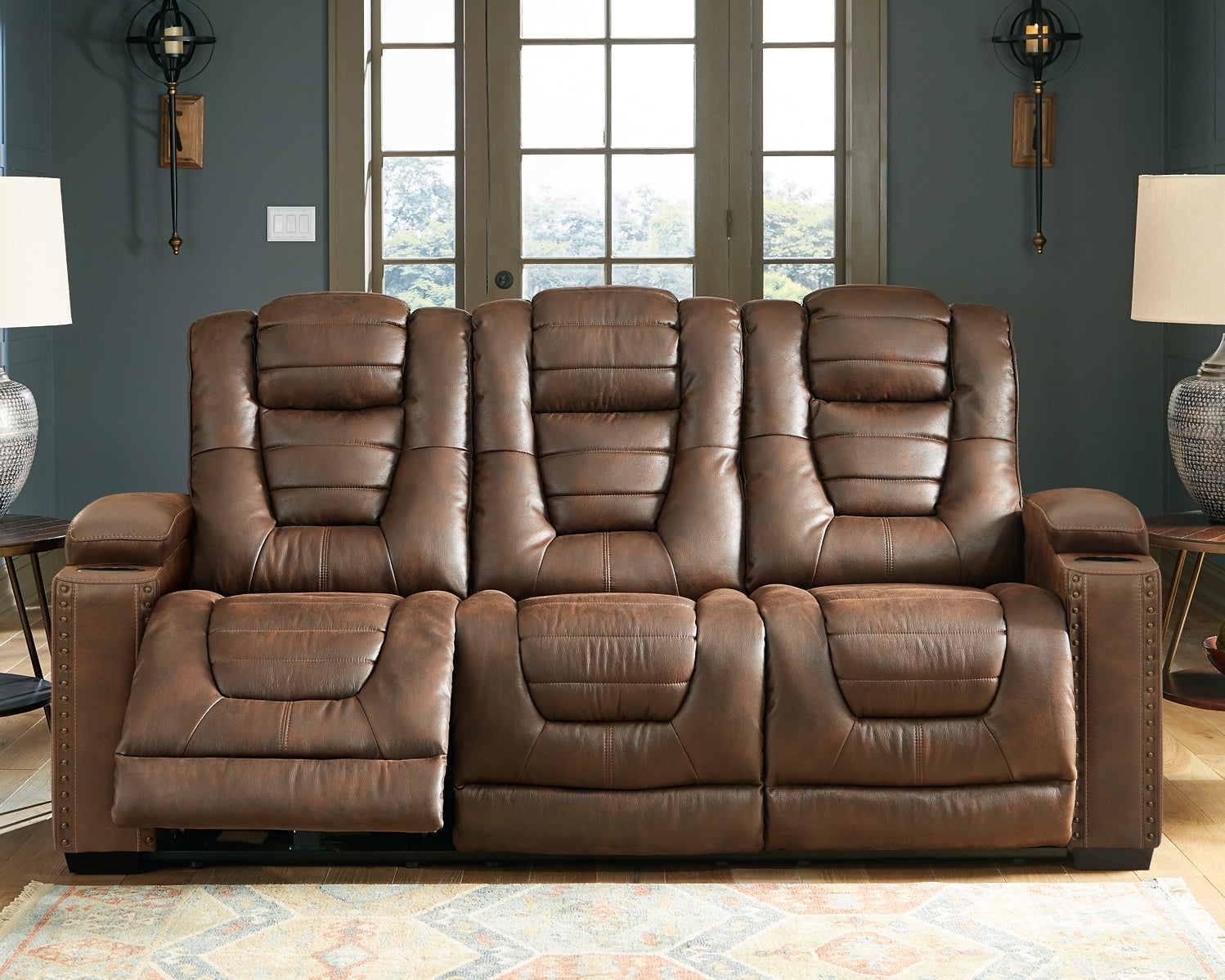 Reclining Furniture > Leather Match