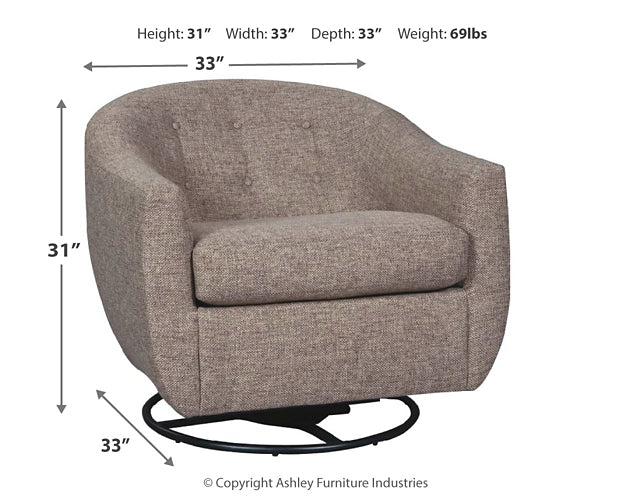 Upshur Swivel Glider Accent Chair