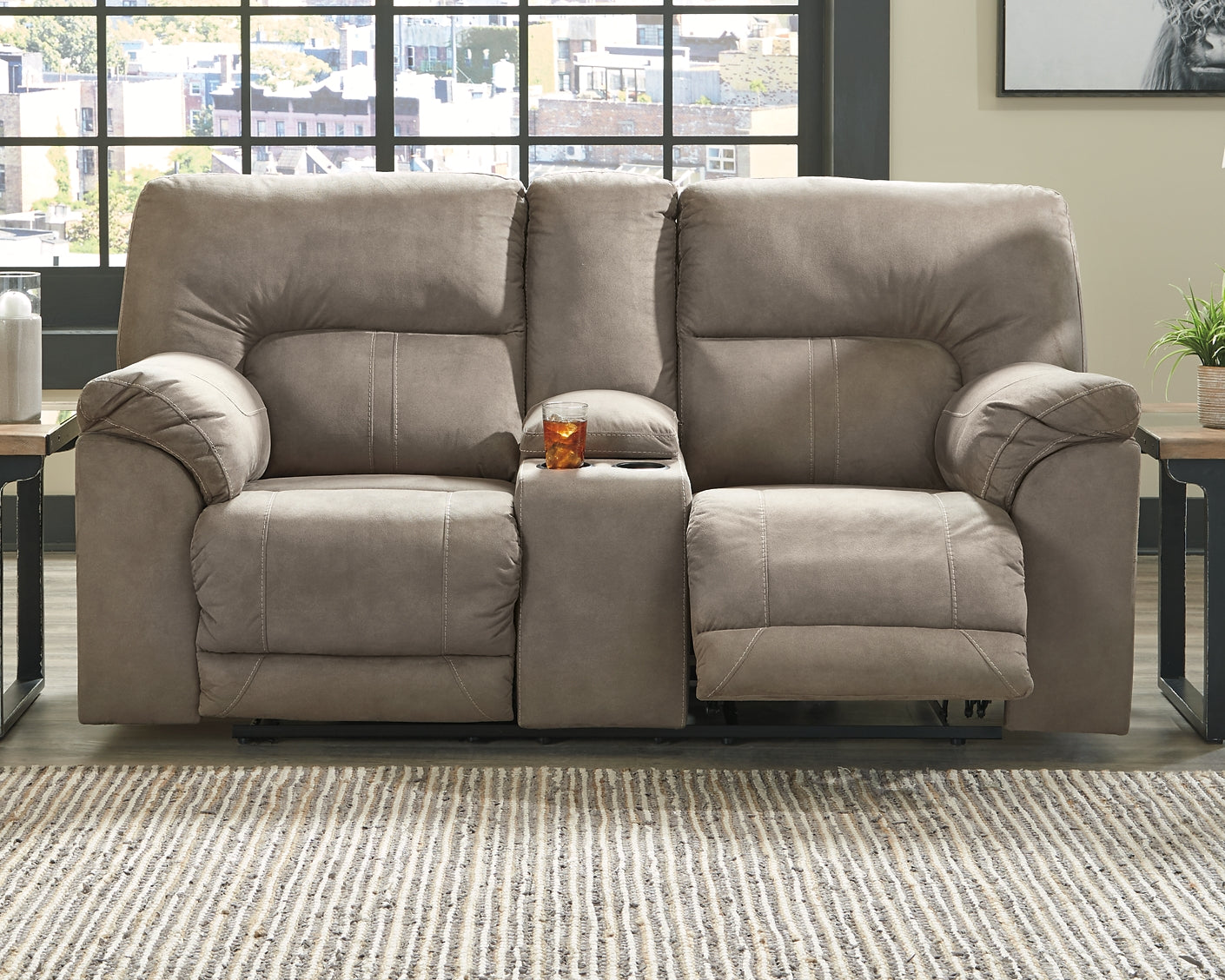 Cavalcade DBL REC PWR Loveseat w/Console