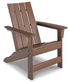 Ashley Express - Emmeline 2 Adirondack Chairs with Tete-A-Tete Table Connector