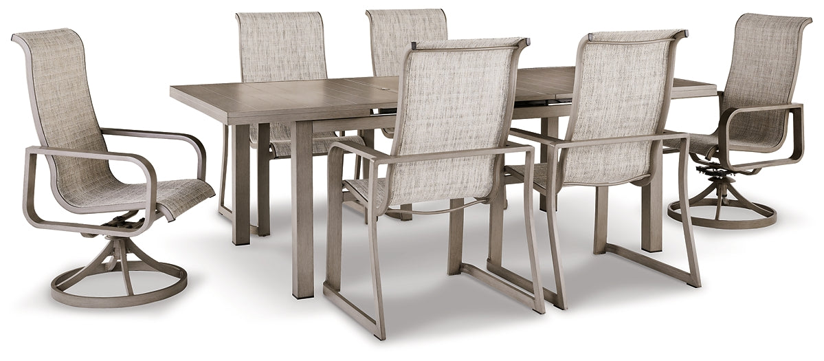 Beach Front Outdoor Dining Table and 6 Chairs