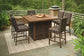 Paradise Trail Outdoor Bar Table and 6 Barstools