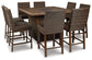 Paradise Trail Outdoor Bar Table and 8 Barstools