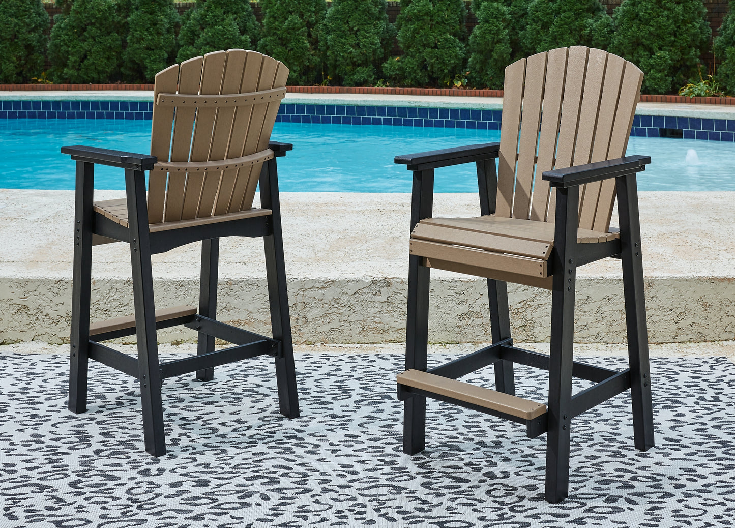 Ashley Express - Fairen Trail Outdoor Bar Table and 2 Barstools