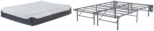 Ashley Express - 12 Inch Chime Elite Queen Foundation with Mattress