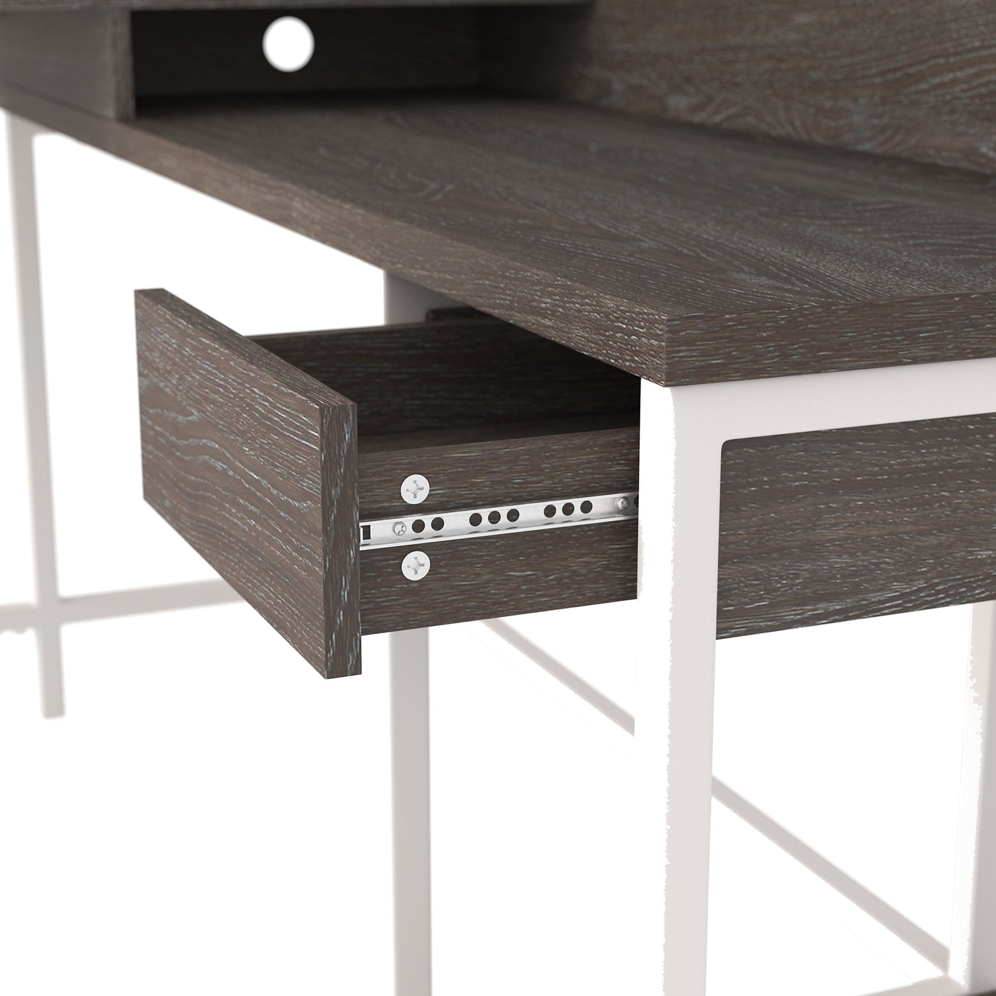 Ashley Express - Dorrinson L-Desk with Storage